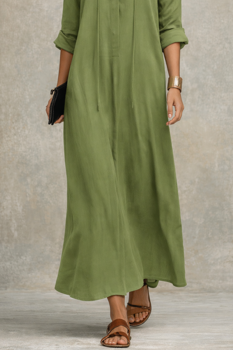 Amanda | Effortless Tunic Maxi Dress - Picela