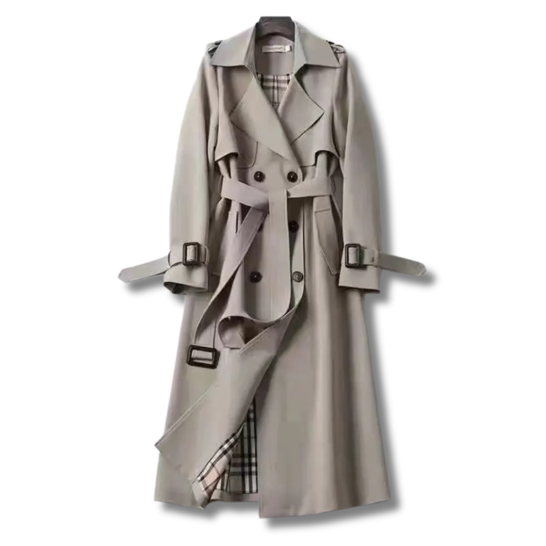 Amanda | Elegant Belted Trench Coat - Picela