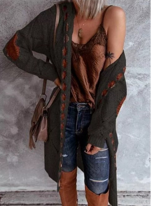 Amber | Cozy Chunky Longline Cardigan - Picela