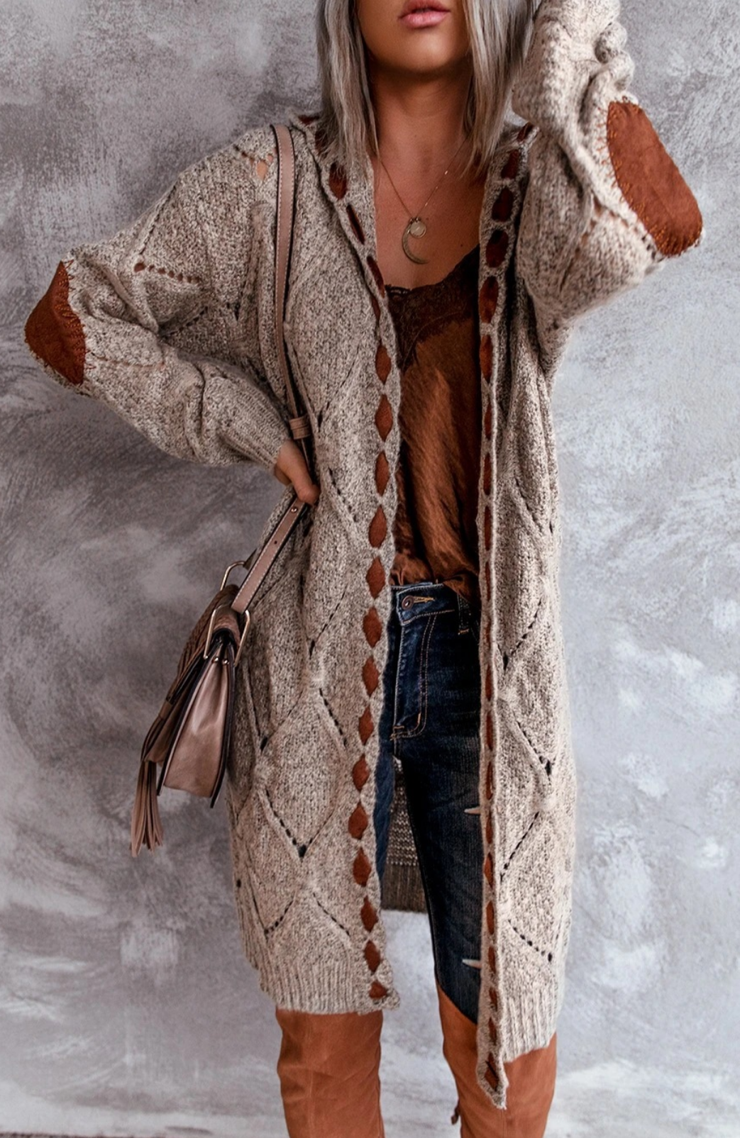 Amber | Cozy Chunky Longline Cardigan - Picela