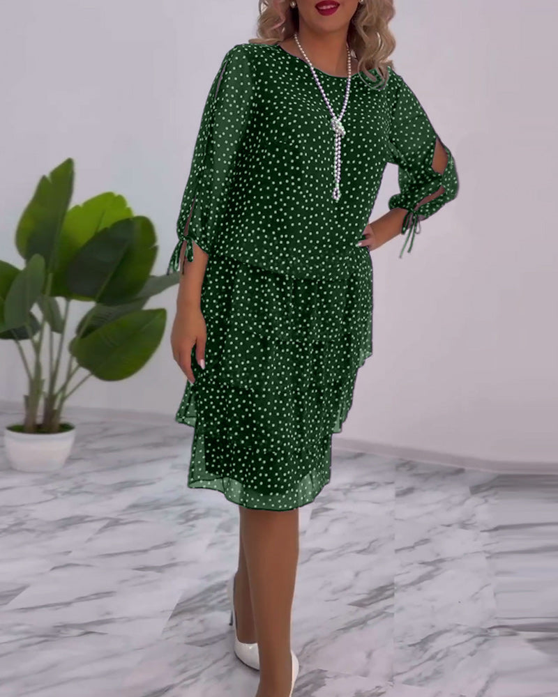 Amber | Elegant Tiered Midi Dress - Picela