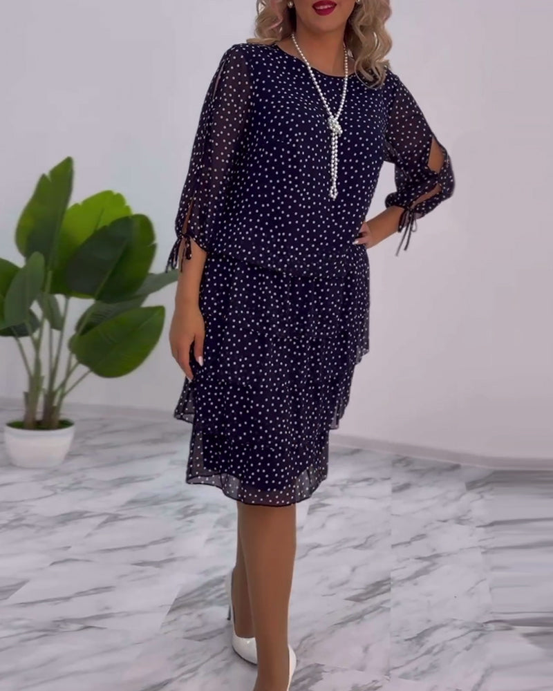 Amber | Elegant Tiered Midi Dress - Picela