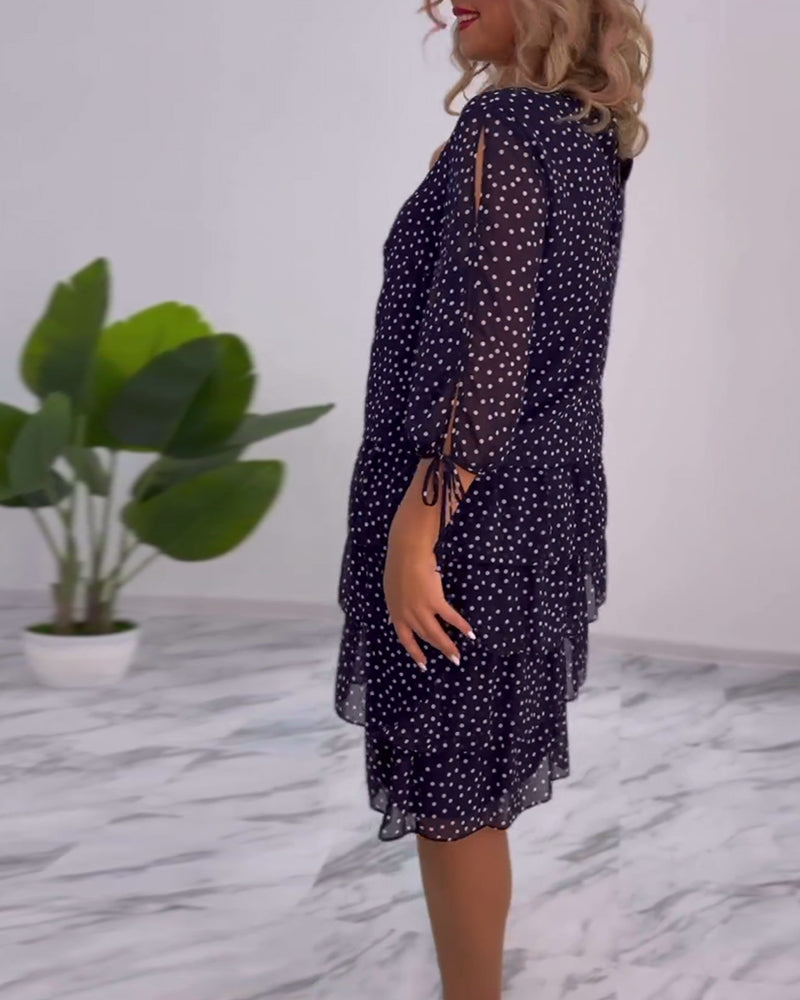 Amber | Elegant Tiered Midi Dress - Picela