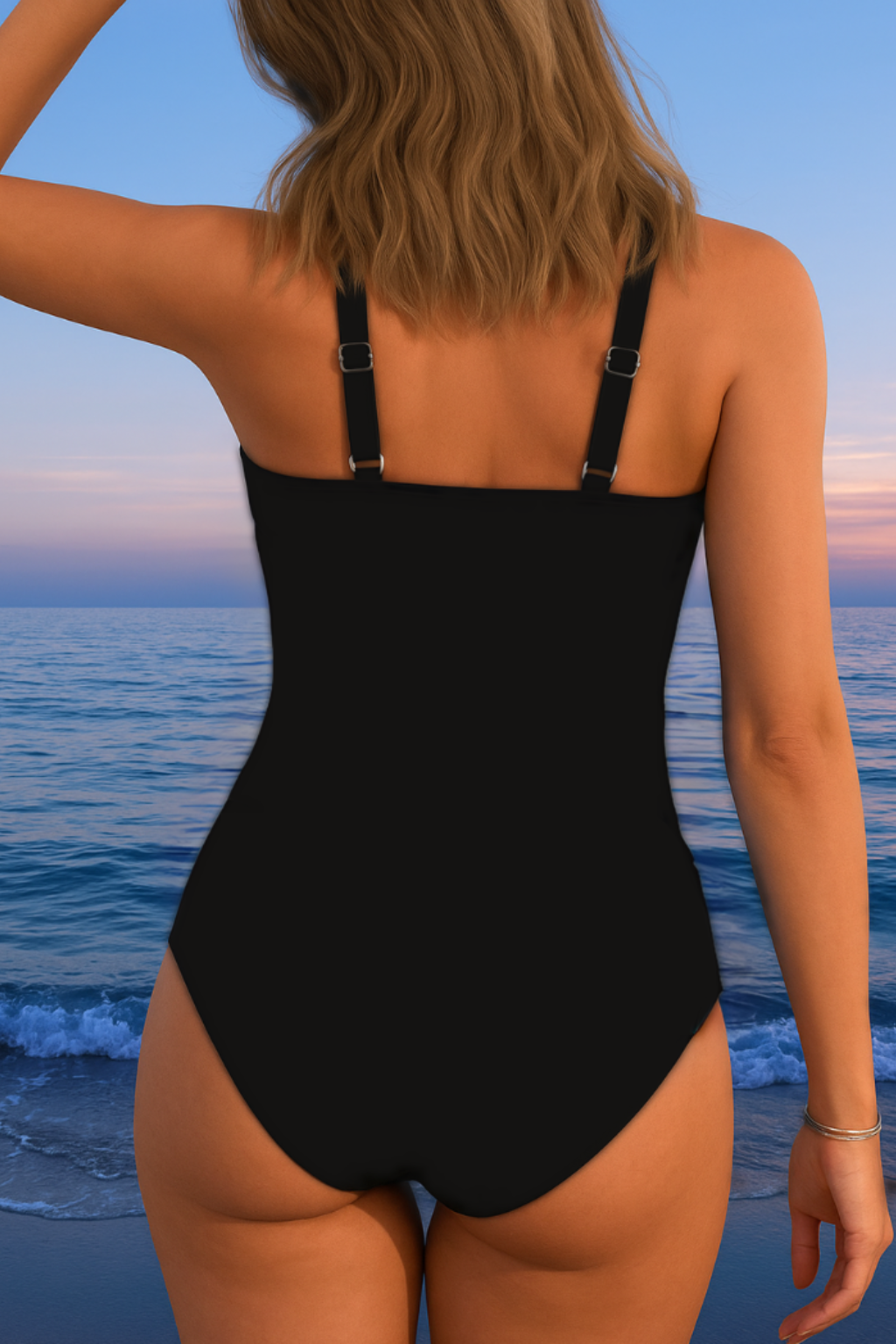 Ashley | Flattering Ruched Wrap Swimsuit - Picela