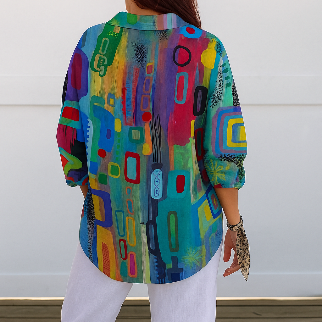 Christine | Stylish Abstract Blouse - Picela