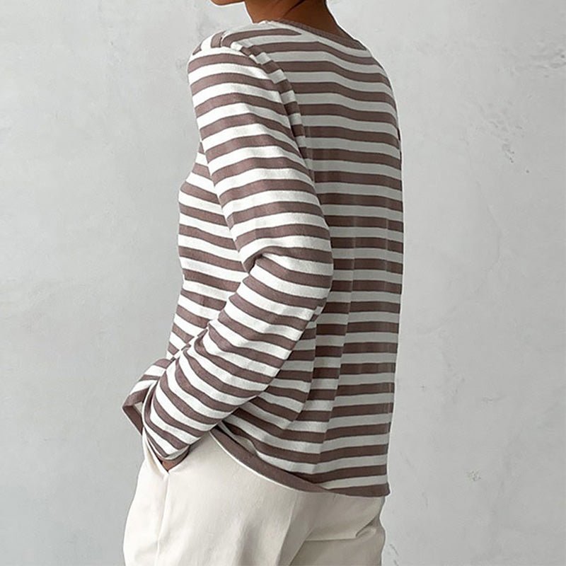 Danielle | Classic Striped Crewneck Sweater - Picela