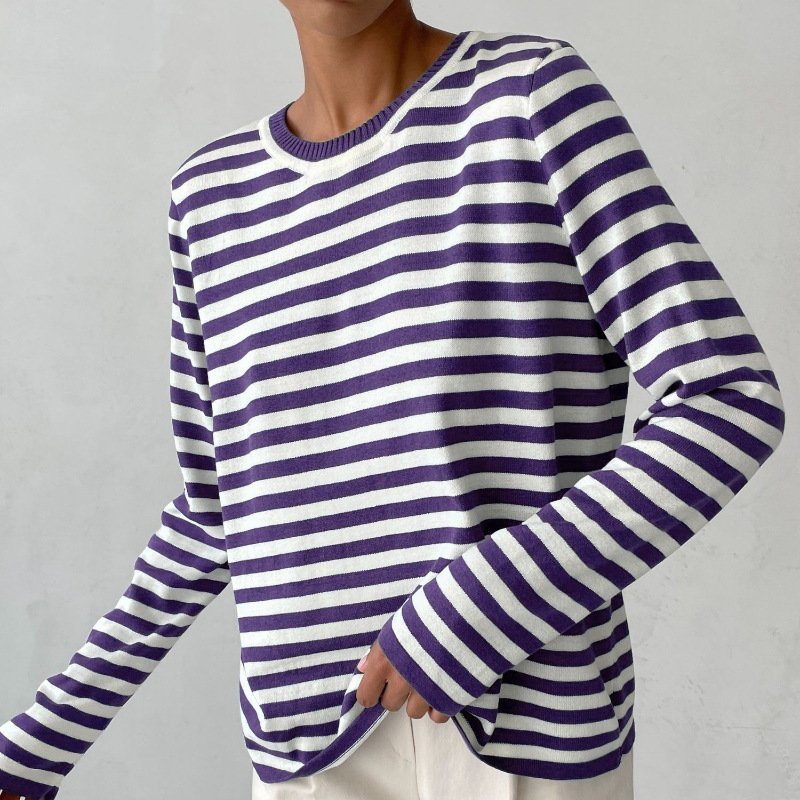 Danielle | Classic Striped Crewneck Sweater - Picela