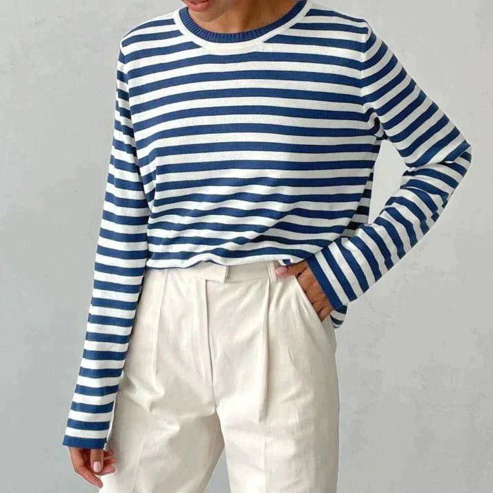 Danielle | Classic Striped Crewneck Sweater - Picela