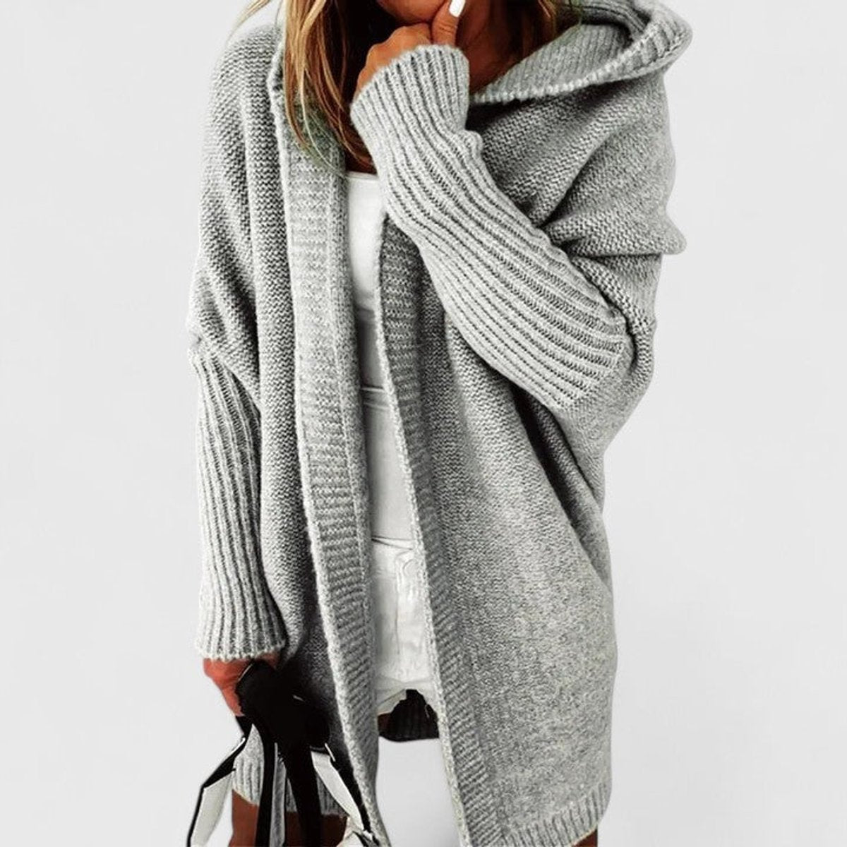 Danielle | Cozy Hooded Oversized Cardigan - Picela