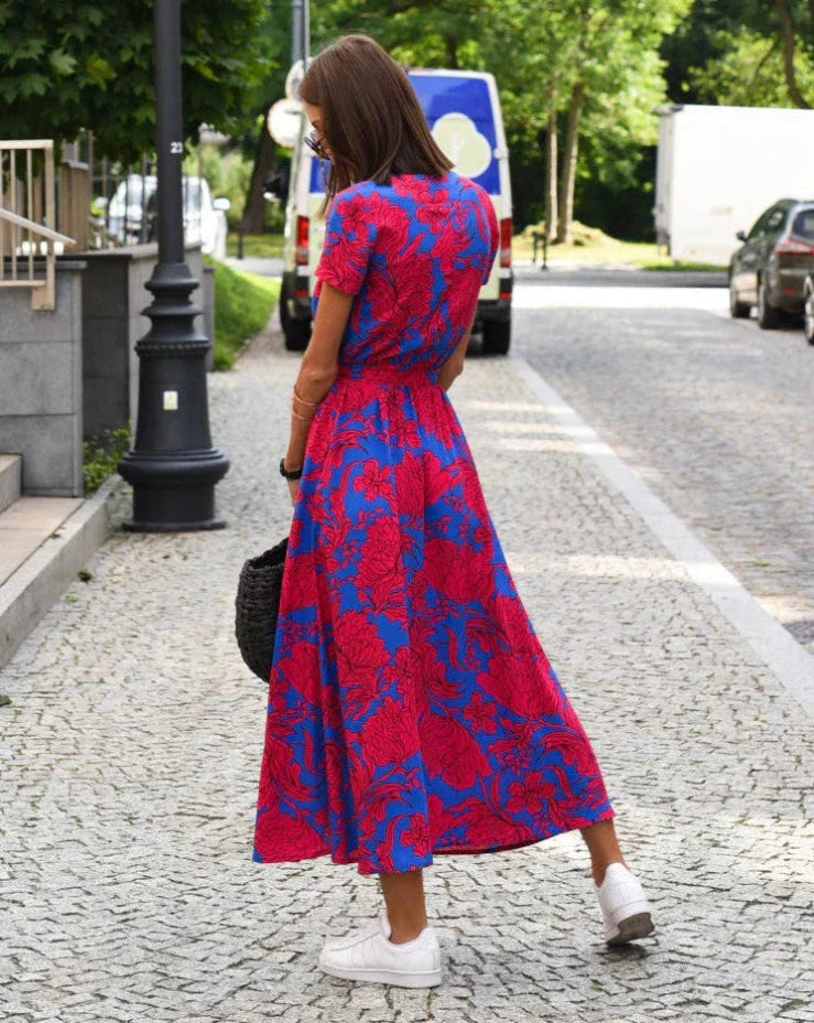 Heather | Elegant Wrap Maxi Dress - Picela