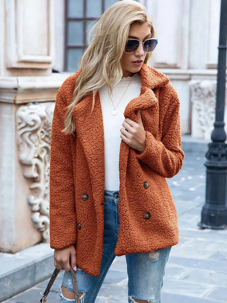 Jennifer | Cozy Teddy Fleece Coat - Picela