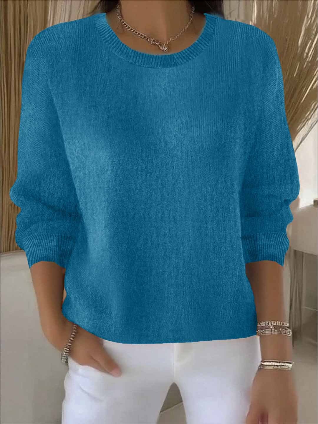 Jessica | Elegant Oversized Crewneck Sweater - Picela
