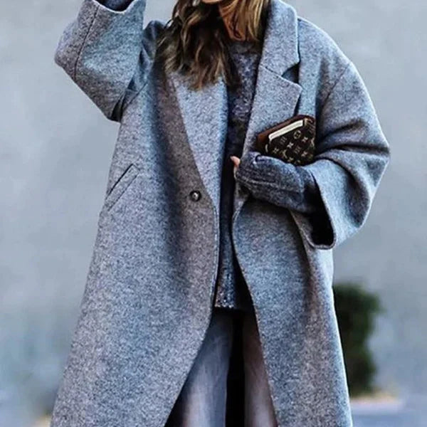 Jessica | Elegant Wool Longline Coat - Picela