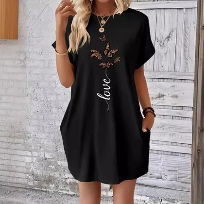 Kelly | Casual Graphic Mini Dress - Picela