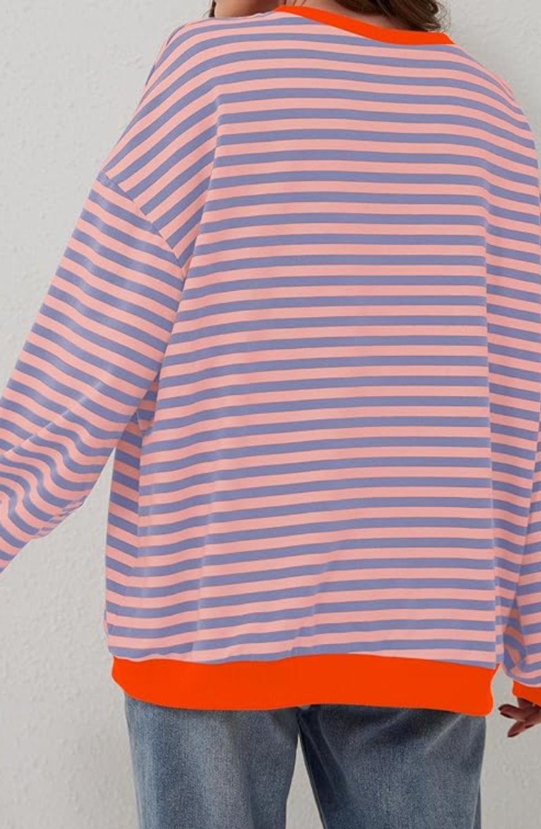 Kimberly | Classic Striped Oversized Sweater - Picela