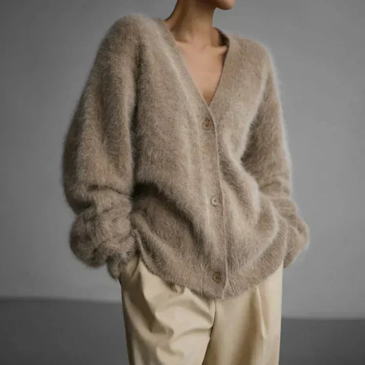 Laura | Cozy Fuzzy Oversized Cardigan - Picela