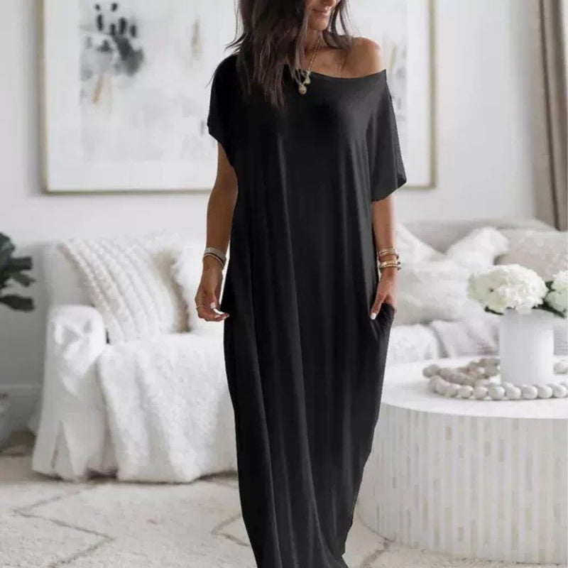 Lauren | Relaxed Knit Maxi Dress - Picela