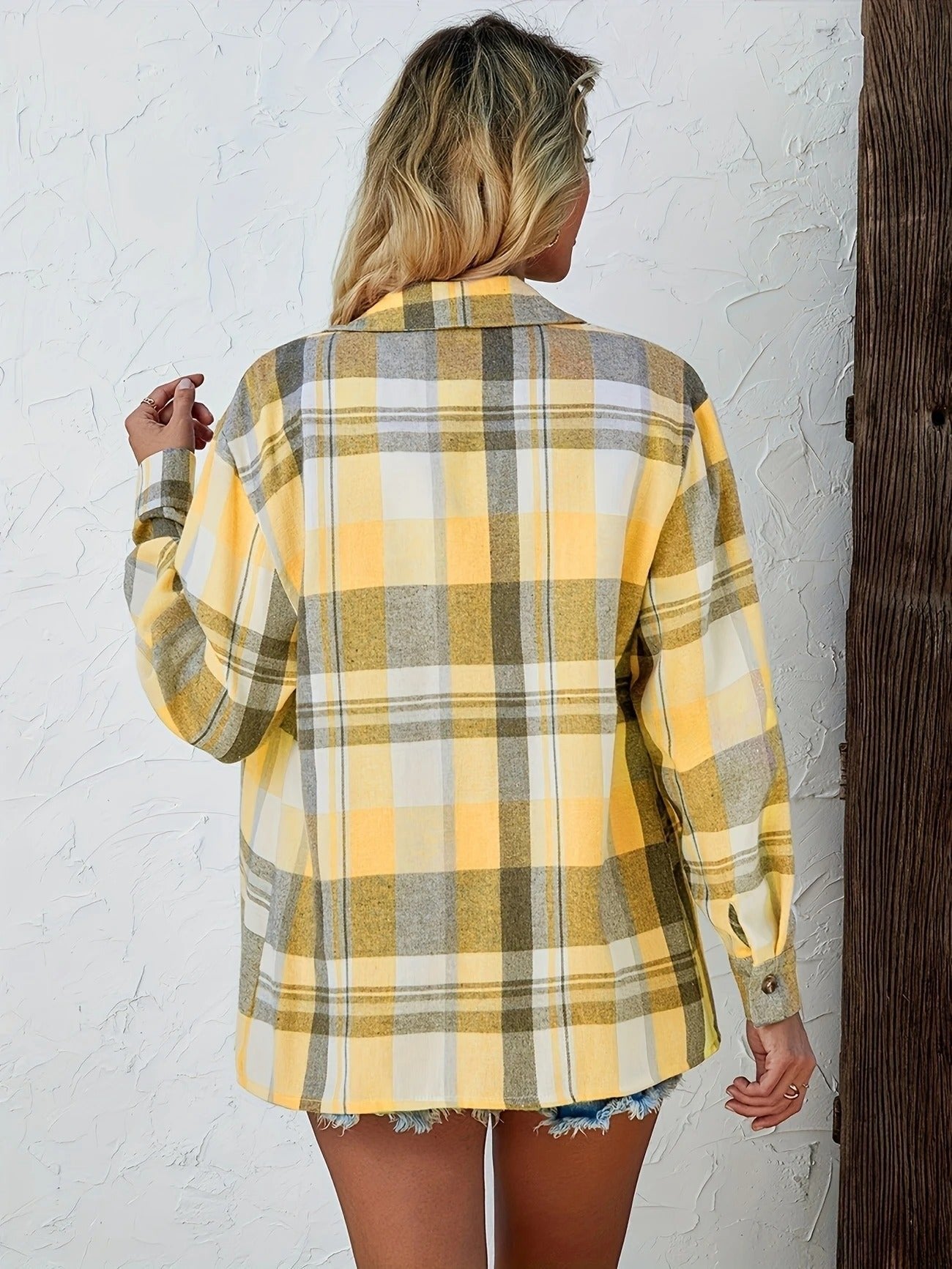 Megan | Effortless Plaid Flannel Top - Picela