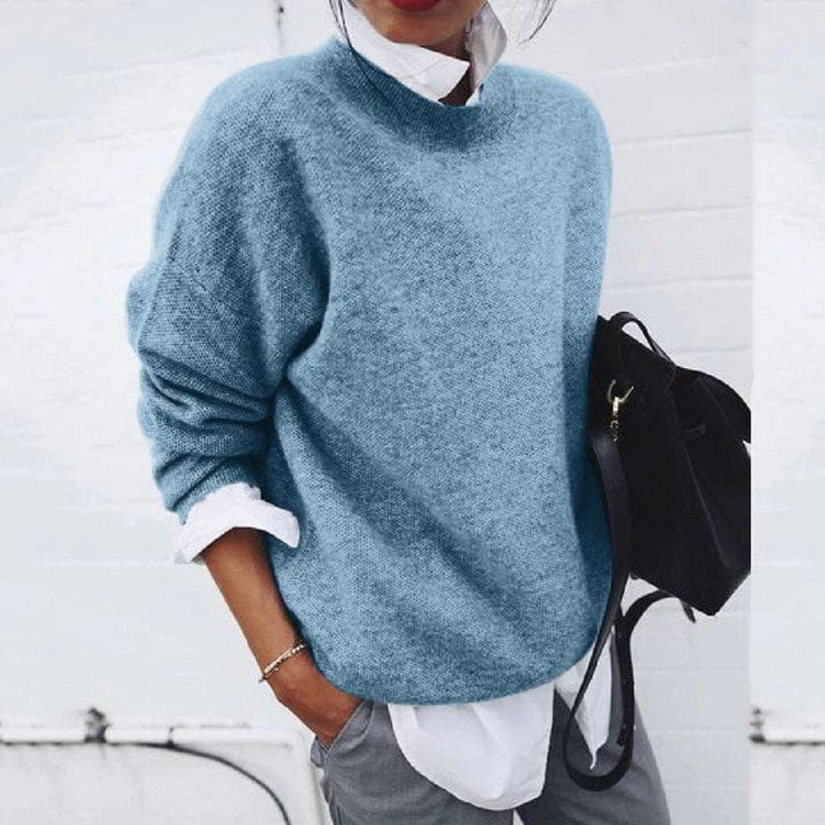 Megan | Elegant Oversized Knit Sweater - Picela