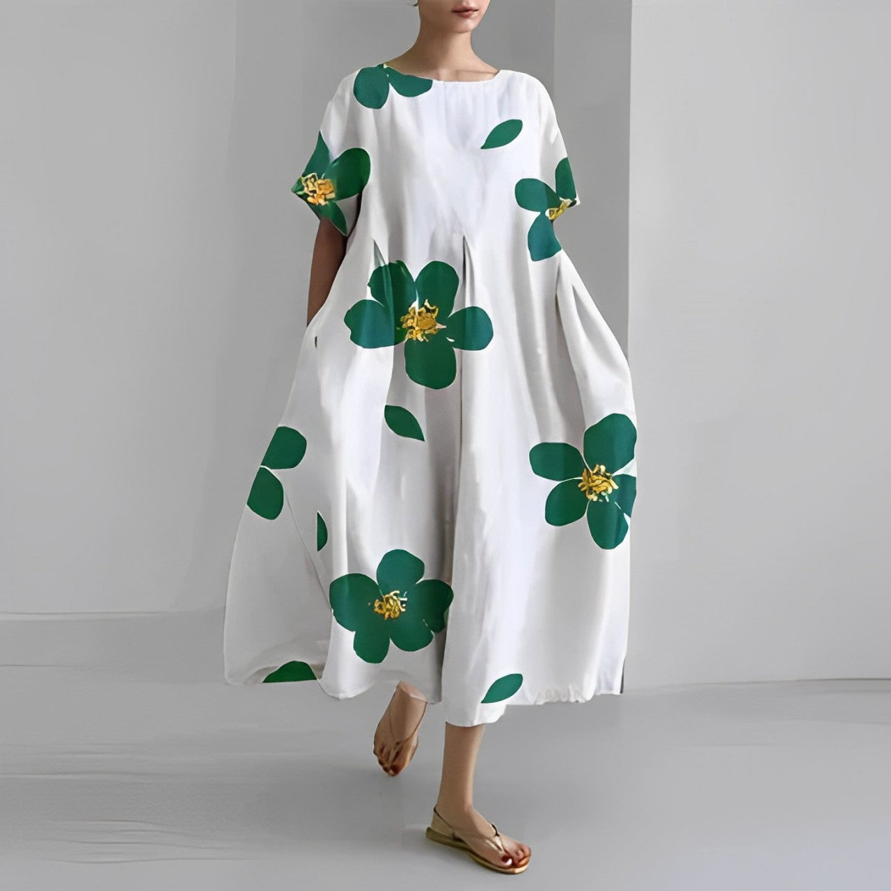 Rachel | Stylish Graphic Maxi Dress - Picela