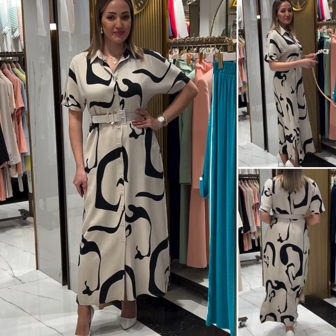 Stephanie | Stylish Belted Maxi Dress - Picela