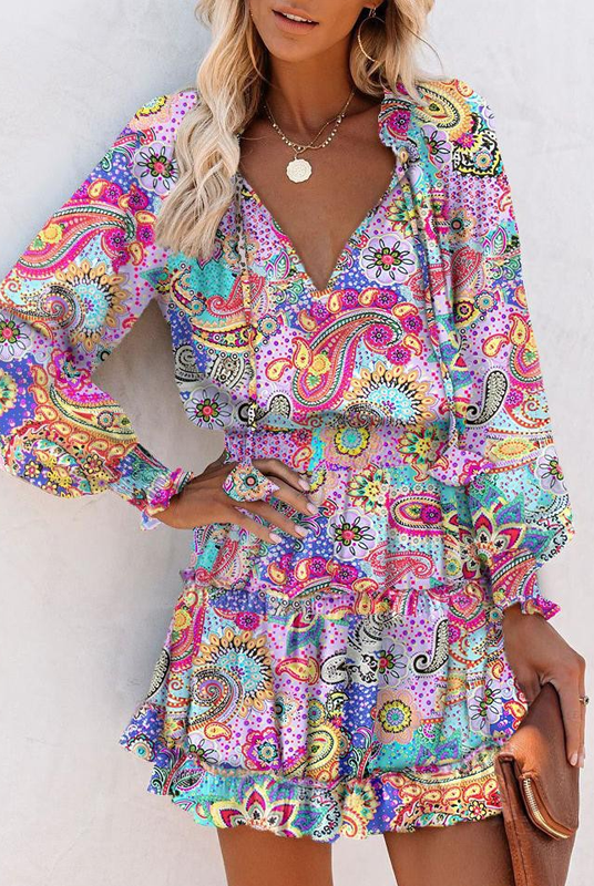 Stephanie | Stylish Ruffled Mini Dress - Picela