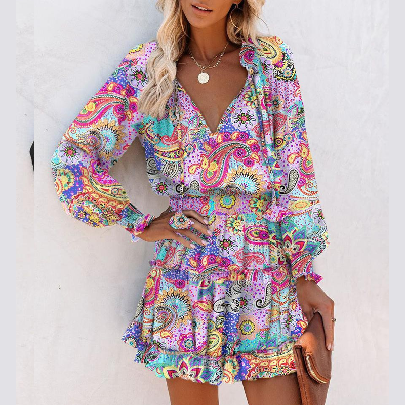 Stephanie | Stylish Ruffled Mini Dress - Picela