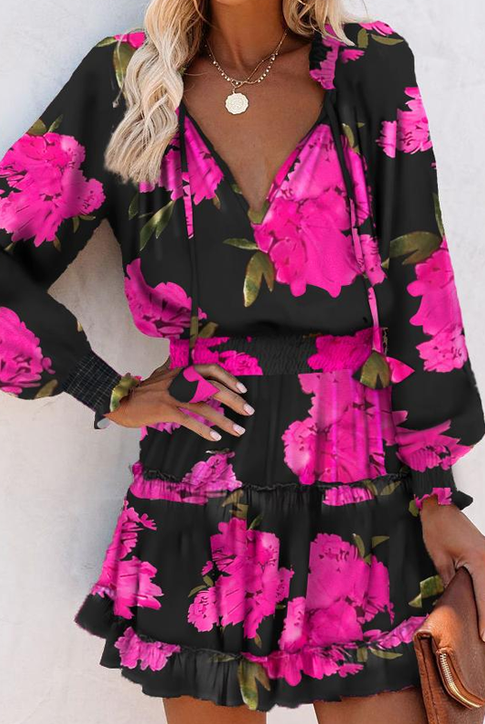 Stephanie | Stylish Ruffled Mini Dress - Picela