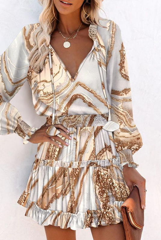 Stephanie | Stylish Ruffled Mini Dress - Picela