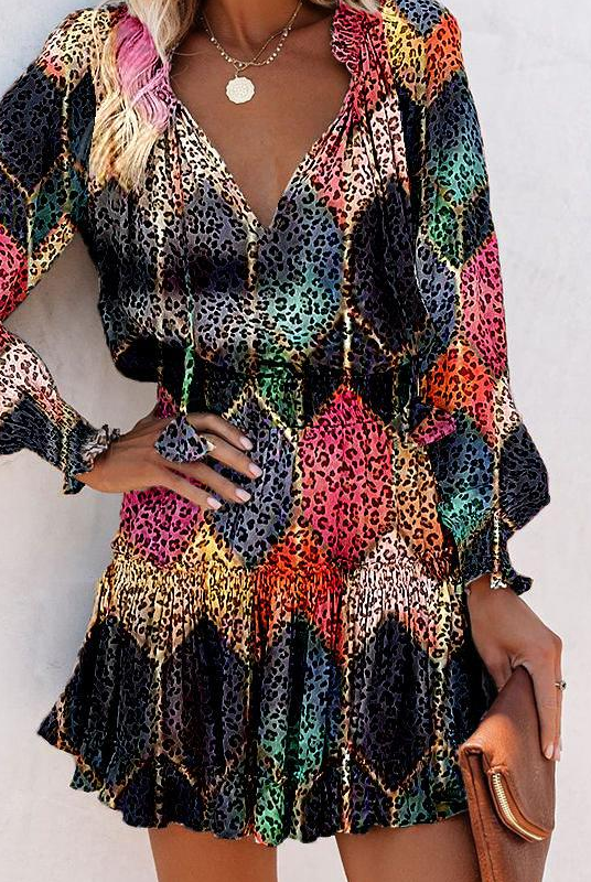 Stephanie | Stylish Ruffled Mini Dress - Picela