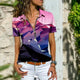 Boho Zip-Up Blouse for Women