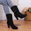 Carmen | Elegant Heeled Slouch Boots