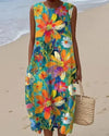 Megan | Elegant Sleeveless Midi Dress