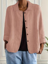 Elizabeth | Elegant Linen Button-Down Jacket