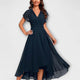Elegant Chiffon V-Neck Maxi Dress for Women