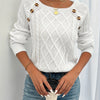 Samantha | Elegant Cable-Knit Button Sweater