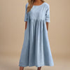 Rachel | Effortless Solid A-Line Dress