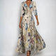 Elegant Floral Wrap Maxi Dress for Women