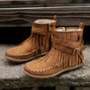 Amber | Stylish Boho Fringe Ankle Boots