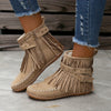 Amber | Stylish Boho Fringe Ankle Boots