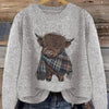 Gretchen | Stylish Highland Cow Sweater