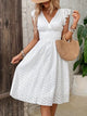 Elegant Eyelet Lace Summer Dress for Women