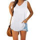 Casual V-Neck Jersey Tank for Women