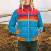 Samantha | Cozy Striped Puffer Jacket