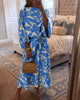 Flowy Floral Two-Piece Skirt Set for Women