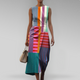 Vibrant Patchwork Midi Dress for Women