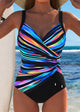 Elegant Ruched Surplice One-Piece for Women