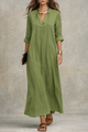 Flowy Linen Maxi Dress for Women