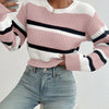 Rachel | Stylish Colorblock Striped Sweater