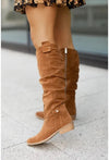 Melissa | Elegant Suede Slouchy Boots